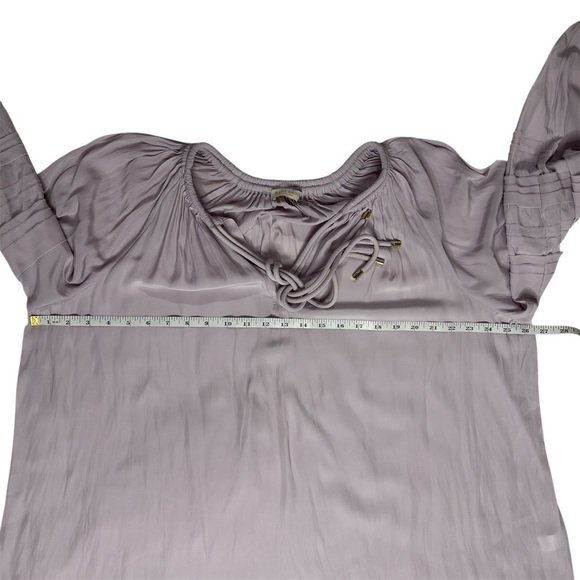 Ramy Brook Reggie Peasant Blouse in Pale Lavender Size XXL - Picture 12 of 13